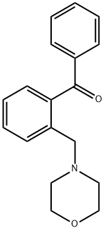 2-(モルホリノメチル)ベンゾフェノン 化学構造式