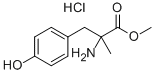 Α-甲基-DL-酪氨酸甲酯盐酸盐 结构式