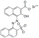 3-羟基-4-[(2-硫代-1-萘基)偶氮]-2-萘羧酸锶,73612-33-6,结构式