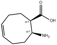 CIS-(Z)-8-AMINO-CYCLOOCT-4-ENECARBOXYLIC ACID 结构式