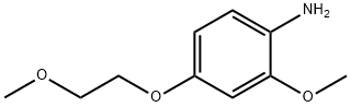 Benzenamine, 2-methoxy-4-(2-methoxyethoxy)- (9CI) 化学構造式