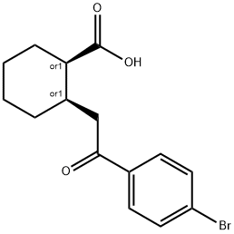 CIS-2-[2-(4-BROMOPHENYL)-2-OXOETHYL]CYCLOHEXANE-1-CARBOXYLIC ACID Structure
