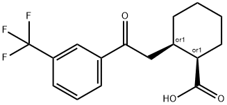 (1R,2R)-2-(2-氧代-2-(3-(三氟甲基)苯基)乙基)环己烷-1-羧酸 结构式