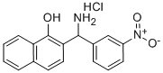 2-[AMINO-(3-NITRO-PHENYL)-METHYL]-NAPHTHALEN-1-OL HYDROCHLORIDE 结构式