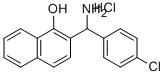 2-[AMINO-(4-CHLORO-PHENYL)-METHYL]-NAPHTHALEN-1-OL HYDROCHLORIDE Structure