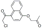 1-(4-Chloroacetyl-1-naphtyloxy)-2-propanone Struktur