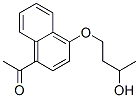 1-(4-Acetyl-1-naphtyloxy)-3-butanol,73622-72-7,结构式