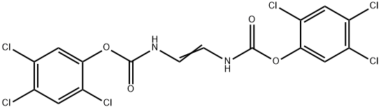 N,N'-Vinylenedicarbamic acid bis(2,4,5-trichlorophenyl) ester Struktur