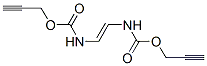 N,N'-ビニレンジカルバミン酸ジ(2-プロピニル) 化学構造式