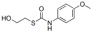 p-Methoxythiocarbanilic acid S-(2-hydroxyethyl) ester 结构式