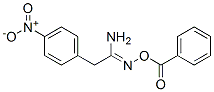 2-(p-Nitrophenyl)acetamide O-benzoyl oxime Struktur