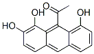 9-アセチル-1,7,8-アントラセントリオール 化学構造式
