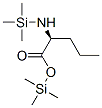 N-(Trimethylsilyl)-L-norvaline (trimethylsilyl) ester Struktur