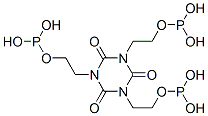 1,3,5-Tris[2-[(dihydroxyphosphino)oxy]ethyl]-1,3,5-triazine-2,4,6(1H,3H,5H)-trione,73649-86-2,结构式