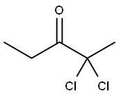 3-Pentanone,  2,2-dichloro- Struktur