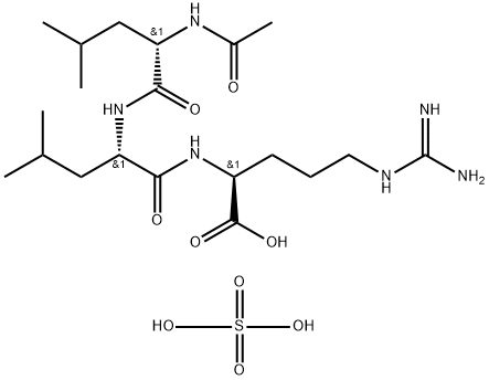 N2-[N-(N-acetyl-L-leucyl)-L-leucyl]-L-arginine sulphate Structure