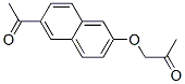 1-(6-アセチル-2-ナフチルオキシ)-2-プロパノン 化学構造式