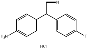 [4-[cyano(4-fluorophenyl)methyl]phenyl]ammonium chloride Struktur