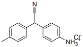 [4-[cyano(p-tolyl)methyl]phenyl]ammonium chloride Structure