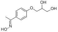 4'-(2,3-Dihydroxypropoxy)acetophenone oxime Structure