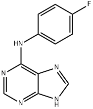 N-(4-fluorophenyl)-7H-purin-6-amine,73663-95-3,结构式