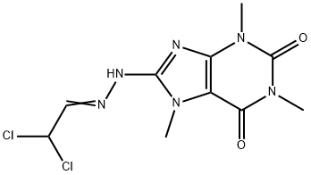 Dichloroacetaldehyde (1,3,7-trimethyl-2,6-dihydro-2,6-dioxo-7H-purin-8-yl)hydrazone|