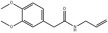 N-Allyl-2-(3,4-dimethoxyphenyl)acetamide Structure