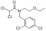 Acetamide, 2,2-dichloro-N-(2,4-dichlorobenzyl)-N-(2-ethoxyethyl)- Struktur