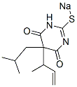 73664-48-9 5-Isobutyl-5-(1-methyl-2-propenyl)-2-sodiothio-4,6(1H,5H)-pyrimidinedione