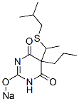 5-[1-(Isobutylthio)ethyl]-5-propyl-2-sodiooxy-4,6(1H,5H)-pyrimidinedione 结构式