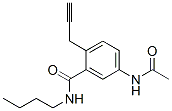 5-(Acetylamino)-N-butyl-2-(2-propynyl)benzamide 结构式