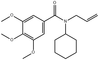 N-Allyl-N-cyclohexyl-3,4,5-trimethoxybenzamide 结构式