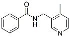 N-[(4-メチル-3-ピリジル)メチル]ベンズアミド 化学構造式