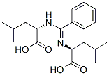 N-[[[(S)-1-Carboxy-3-methylbutyl]amino]phenylmethylene]-L-leucine 结构式