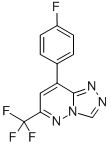 8-(p-Fluorophenyl)-6-trifluoromethyl-1,2,4-triazolo(4,3-b)pyridazine Structure