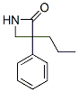 3-フェニル-3-プロピルアゼチジン-2-オン 化学構造式