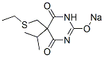 5-(Ethylthiomethyl)-5-isopropyl-2-sodiooxy-4,6(1H,5H)-pyrimidinedione 结构式