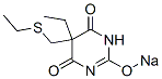 5-Ethyl-5-(ethylthiomethyl)-2-sodiooxy-4,6(1H,5H)-pyrimidinedione|
