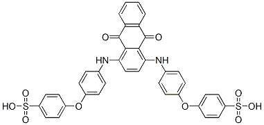 4,4'-[Anthraquinone-1,4-diyldiiminobis(4,1-phenylene)bisoxy]bis(benzenesulfonic acid) 结构式