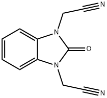 2-Oxo-1H-benzimidazole-1,3(2H)-diacetonitrile Structure