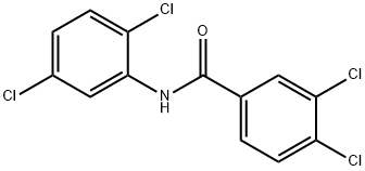 3,4-ジクロロ-N-(2,5-ジクロロフェニル)ベンズアミド 化学構造式
