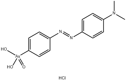 4-(4-DIMETHYLAMINOPHENYLAZO)BENZENEARSONIC ACID HYDROCHLORIDE Structure