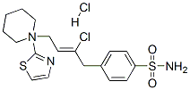 4-[(Z)-2-chloro-4-(1-piperidyl)but-2-enyl]-N-(1,3-thiazol-2-yl)benzene sulfonamide hydrochloride|