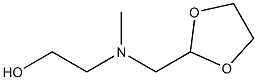 Ethanol, 2-[(1,3-dioxolan-2-ylmethyl)methylamino]- (9CI) Structure