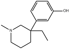 Phenol, 3-(3-ethyl-1-methyl-3-piperidinyl)- (9CI) 化学構造式
