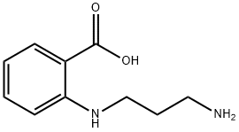 Benzoic acid, 2-[(3-aminopropyl)amino]- (9CI) 结构式