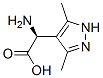 1H-Pyrazole-4-aceticacid,alpha-amino-3,5-dimethyl-,(S)-(9CI) Structure
