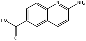 6-Quinolinecarboxylicacid, 2-амино- (9CI) структура