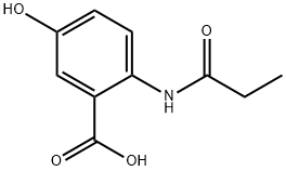 Benzoic acid, 5-hydroxy-2-[(1-oxopropyl)amino]- (9CI) 结构式