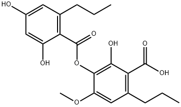 3-[(2,4-Dihydroxy-6-propylbenzoyl)oxy]-2-hydroxy-4-methoxy-6-propylbenzoic acid|